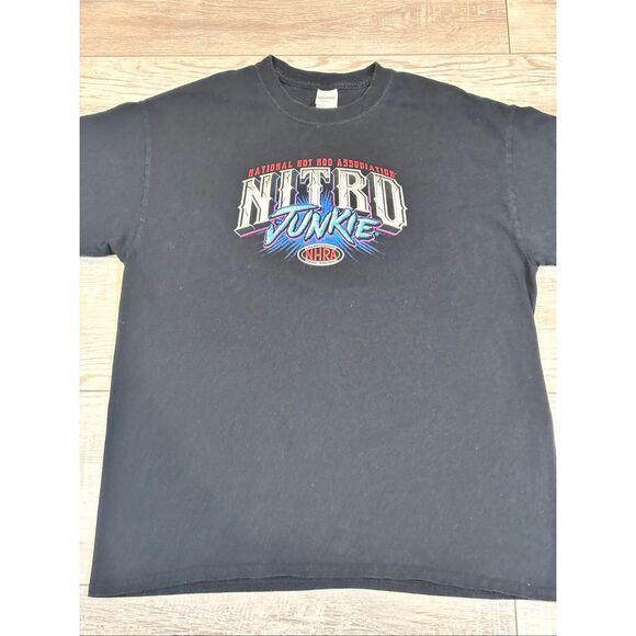 Nitro Junkie Drag Racing Men’s Black T-shirt Size L - Picture 4 of 8